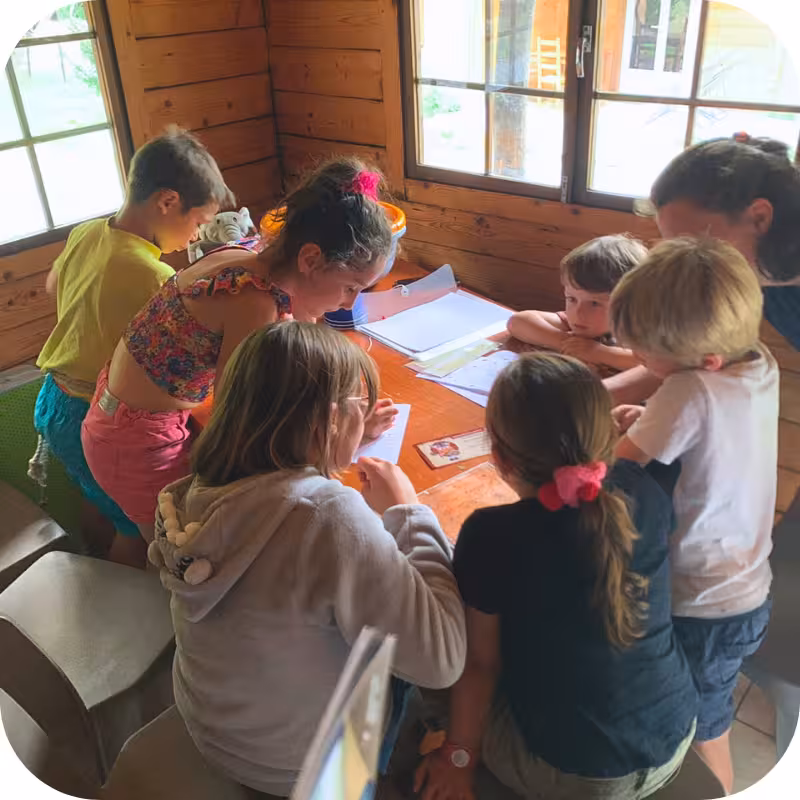 Club enfants par temps de pluie au camping le Relais du Léman.
