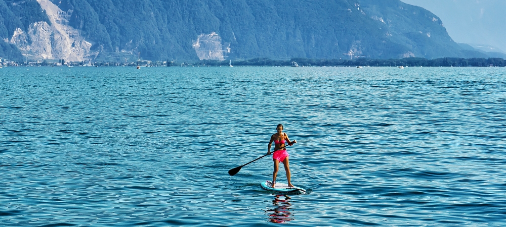 Water sports on Lake Geneva